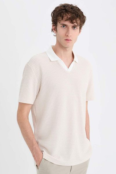 DeFacto Regular Fit Short Sleeve Polo T-Shirt B6548Ax25Sm
