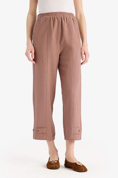 DeFacto Linen Blended Basic Straight Short Leg Harem Pants B7506Ax25Sp