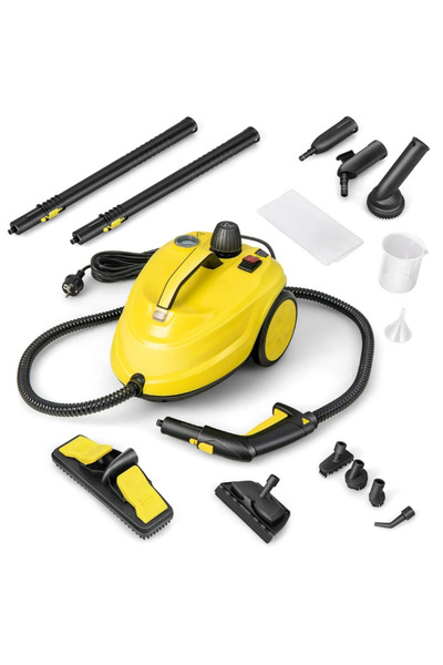 qasul Buharlı Temizleyici 2000W Tekerlekli Temizleme Makinesi 1.8L Su Kapasit...