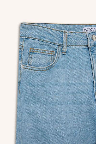 DeFacto Comfort Mom High Waist Short Leg Jean Pants E1677Ax25Sm