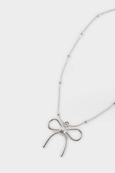 DeFacto Women's Silver Necklace E6721Axns
