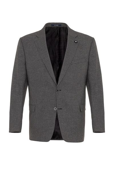 SÜVARİ 4 Drop Regular Fit Μπουφάν με μοτίβο σκούρο καπνιστό βαμβακερό