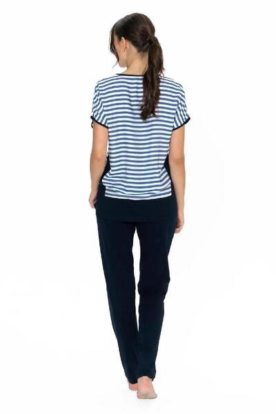 U.S. Polo Assn. U.S. Polo Assn. 20033 Costum de pijama pentru acasă cu dungi bleumarin