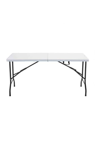 Depox Folding Plastic Table, Metal Frame, 180x70 Cm