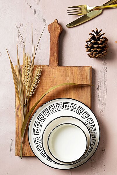 Kitchen Life 14 Parça 6 Kişilik Stackable Sio Savior Kahvaltı Takımı - Lüx Kahvaltılık Sunum Seti Tabağı