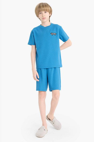 DeFacto Set pijama Waffle pentru băiat D9995A825SM