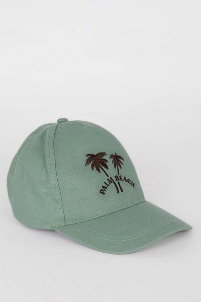 DeFacto Boy's Embroidered Linen Blended Cap Hat D8406A825Sm