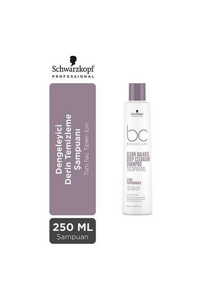 Bonacure Bc Bonacure Clean Balance Deep Cleansing Shampoo for All Hair Types 200ml