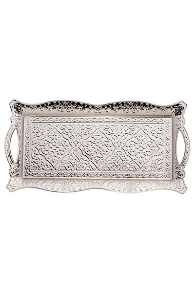 FARİKA 2-person Square Metal Tray (WHITE)