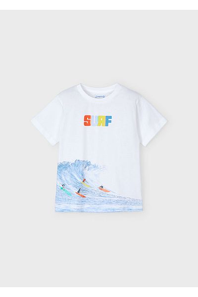 MAYORAL 04-10 Vârsta Mayoral Albastru-Alb Surf Bermuda Set Tricou
