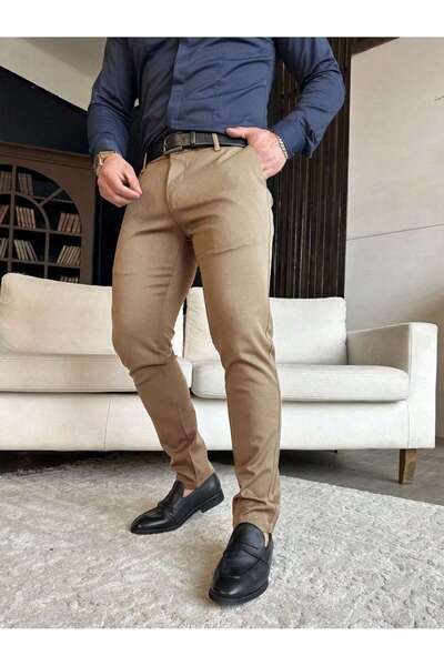 WKM Casual Slim Fit Erkek Chıno Pantolon