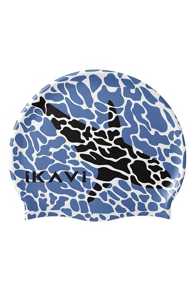 İKAVİ Orka Printed Silicone Swimming Cap