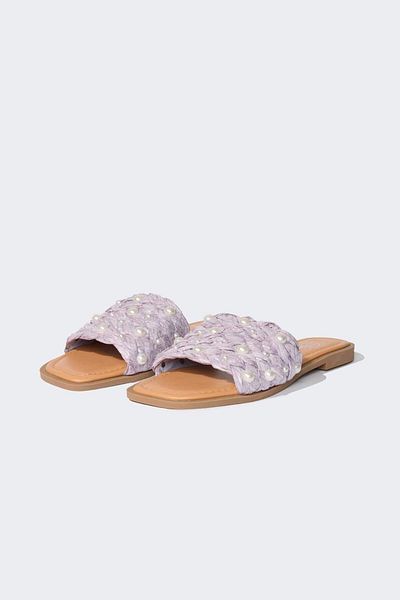 DeFacto Women's Pearl Vếtesi E2501Ax25Sm Flat Sole Slippers