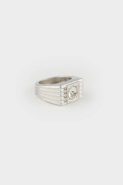 DeFacto Women's Stone 3-Piece Silver Ring E9096Axns