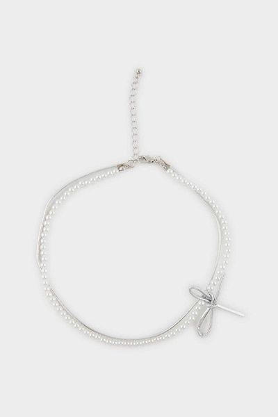 DeFacto Women's Silver Necklace (E6720Axns)