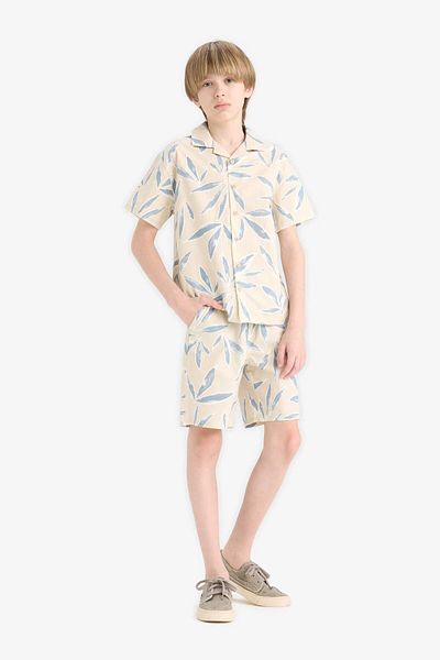 DeFacto Pantaloni scurți cu parașuta florale pentru băiat E5824a825hs