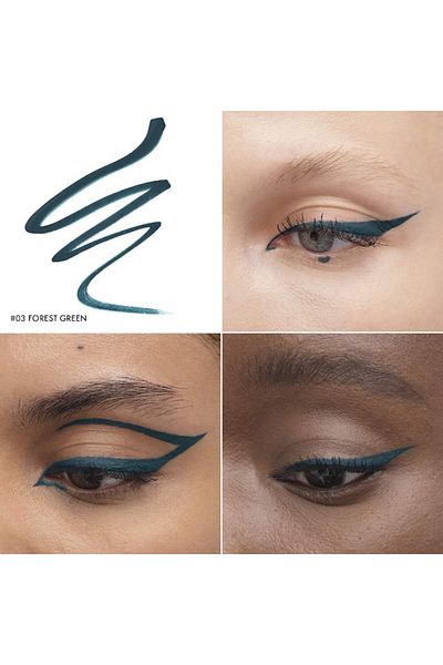 SEPHORA Intense Felt-Tip 12HR Liquid Waterproof Eyeliner 03 Forest Green 2.8g