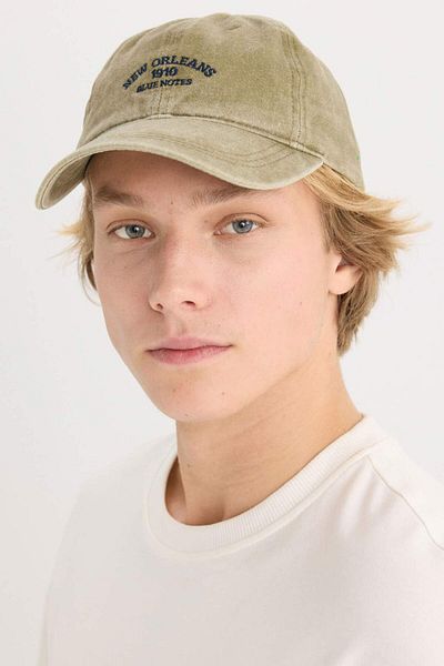 DeFacto Unisex Label Printed Jean Baseball Basketball Cap