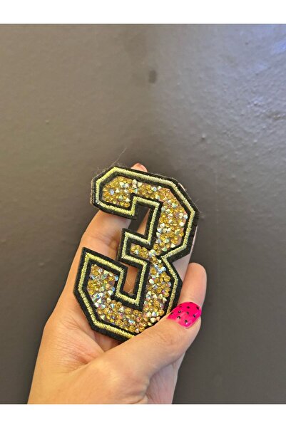 Gönülden Tasarım 8X6 CM ŽELJEZNI APLIKAT ZA ŠIVANJE UFORMIRAN KAMENOM BROJ 3 ...