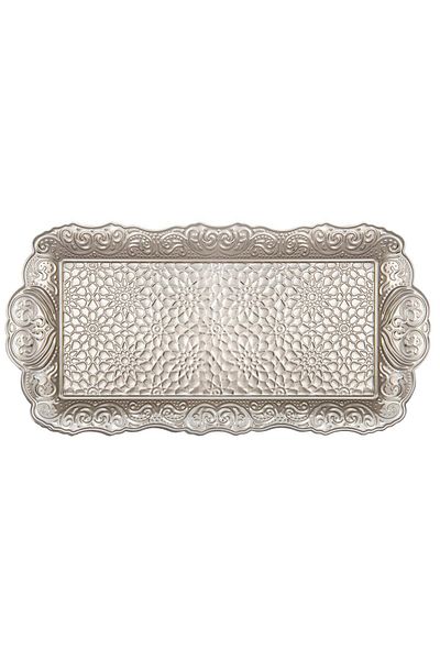 FARİKA 2-person New Square Metal Tray (WHITE)