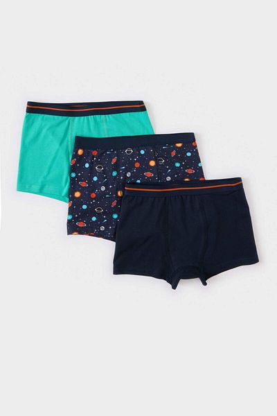 DeFacto Boy's Patterned 3-Piece Boxer E3367A825Sp