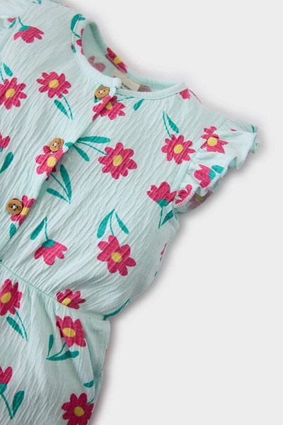DeFacto Baby Girl Floral Romper Model: E8368A525Sm