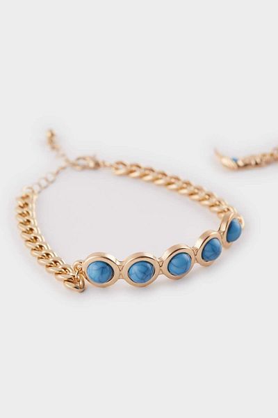 DeFacto Women's Blue Stone 2-Piece Bracelet E4520Axns