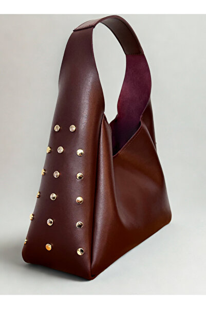 fular & bags Kadın Yan Zımba Detaylı Çıt Çıt Kapamalı Ve Fermuarlı İç Bölmeli...