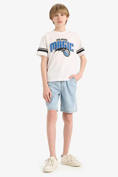 DeFacto Tricou cu mânecă scurtă NBA Orlando Magic Crew pentru băieți E4840A825SM