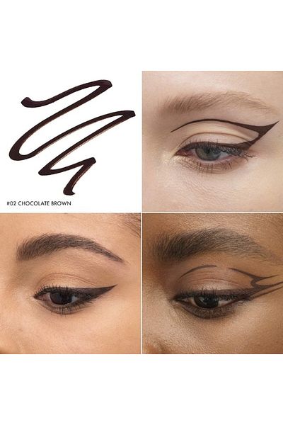 SEPHORA Intense Felt-Tip 12HR Liquid Waterproof Eyeliner 02 Chocolate Brown 2.8g