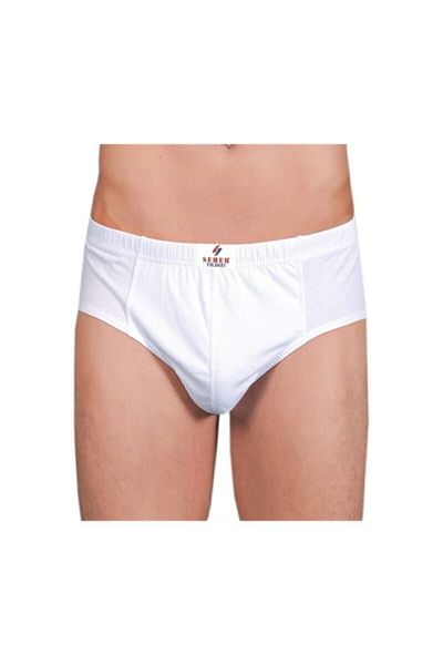 KEYAL Seher Men's Kom Slip (6 Pieces) White