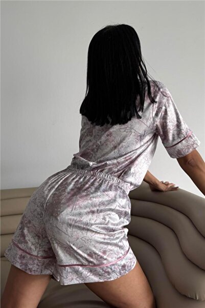 COCCOLARSI Colori Del Mondo Saten Kısa Pijama Takımı CDM2130