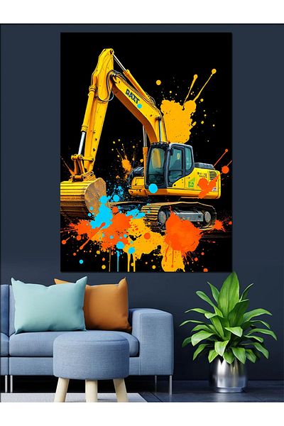 Tablomega Business Machine's Business Decorative Canvas - Mdf Wooden Painting