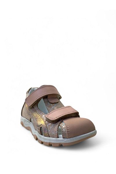Tuğba Ortopedi 524 Orthopedic 100% Genuine Leather Girls Preschool Powder Corset Sandals