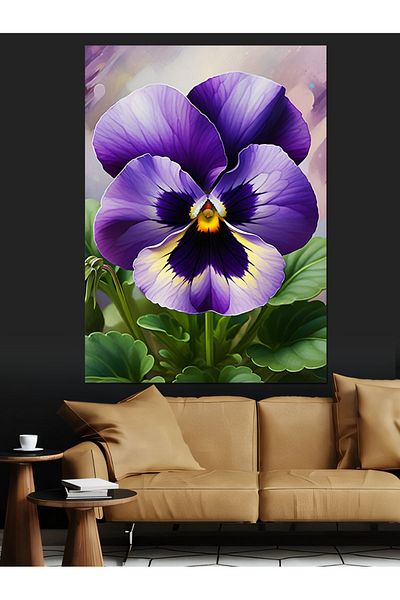 Tablomega Pânză decorativă Violet Elegance - Masă din lemn MDF