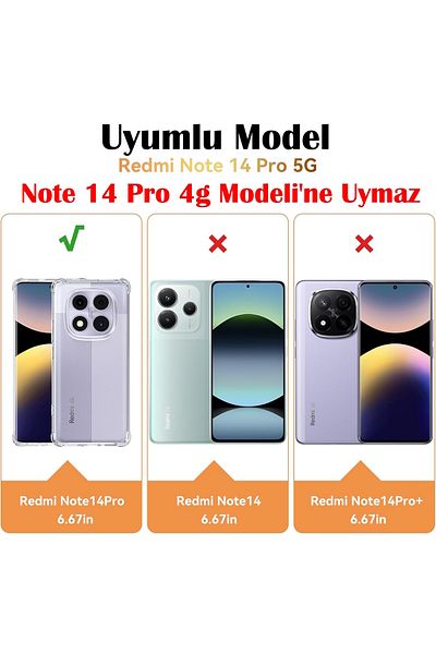 m.tk moveteck حافظة لهاتف Xiaomi Redmi Note 14 Pro 5G مع غطاء حماية للكاميرا مع حلقة انزلاقية وغطاء انزلاقي للدبابات العسكرية