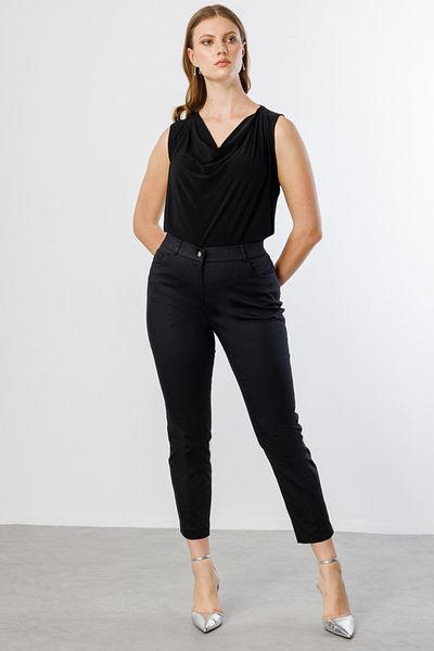 Ekol Narrow Leg Plus Size Trousers