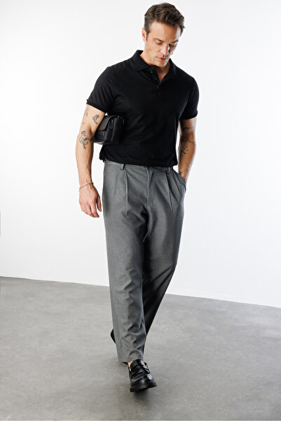 GENIUS STORE Erkek Baggy Fit Kumaş Pantolon ERKEK-KUMAŞ-PANTOLON