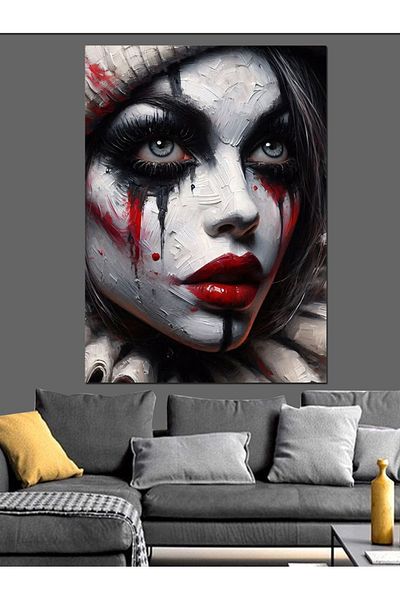 Tablomega Tear Beauty Portrait Decorative Canvas - Mdf Wood Art Print