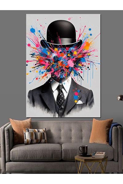 Tablomega Art Explosion Man Decorative Canvas - Mdf Wood Art Print