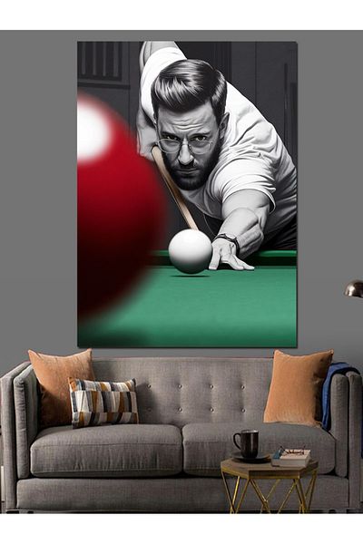 Tablomega Focus on Target Canvas Decorativ în Biliard - MDF Lemn