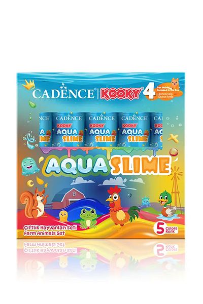 Cadence Aqua Slime - DIY Toy Kit - Farm Animals Set 5X90Ml