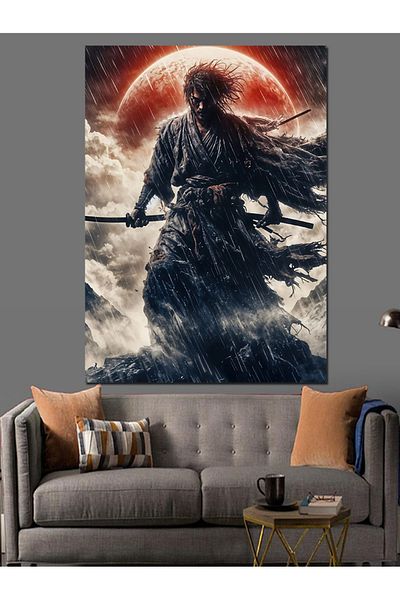 Tablomega Samurai Spirit of War Decorative Canvas - Mdf Wood Art Print