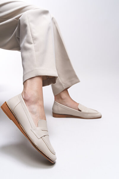 Riccon Aviraele Kadın Loafer 0012200 Ten Cilt