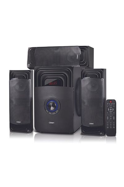 CLIKON 3.1 Multimedia Speaker, Bluetooth, Karaoke, FM, 114W, Black, 2Y Warranty CK842