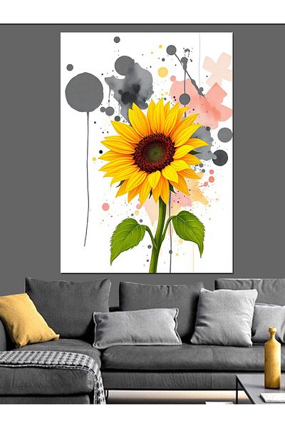 Tablomega Joy of the Sun Decorative Canvas - Mdf Wooden Painting