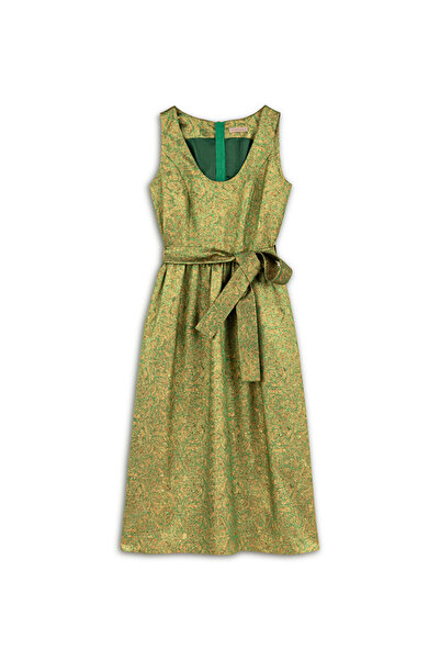 Machka Jakarlı midi elbise