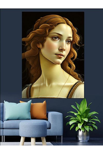 Tablomega Portrait and Natural Decorative Canvas - Mdf Wooden Painting