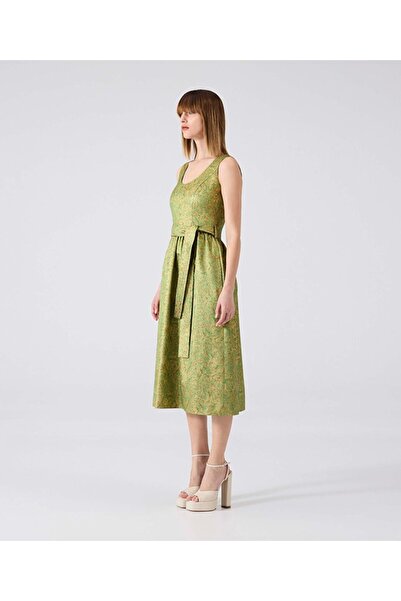 Machka Jakarlı midi elbise