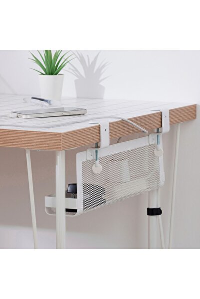 IKEA FÖRS SONG Cable Management Tray, White, 38 cm